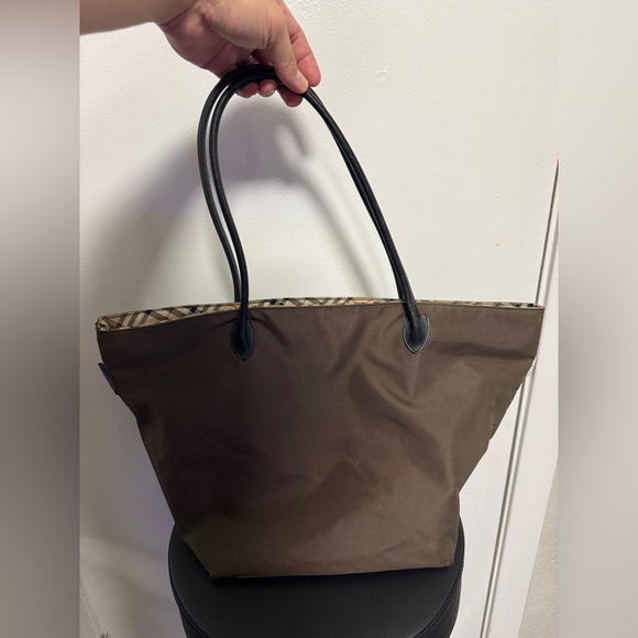 Burberry Nova Check Brown Synthetic Handbag Authentic Pre - Owned 100% AUTHENTIC - Picture 12 of 12